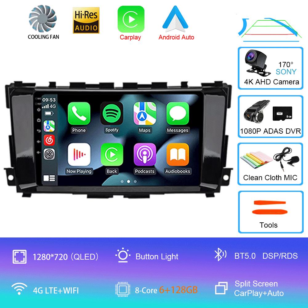 For Nissan Teana 3 Altima 5 L33 2013 - 2020 Video Player Navigation GPS Car Radio Multimedia Android 14 WIFI Touch Screen 9 10"
