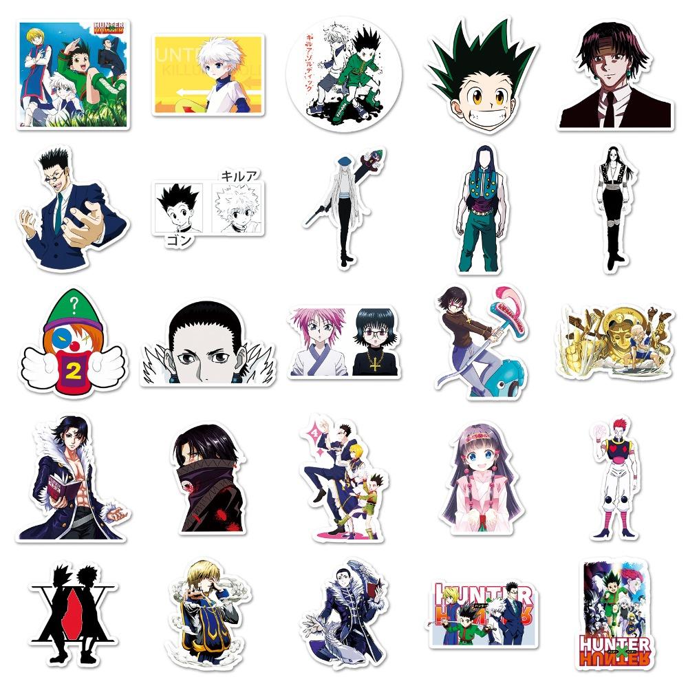 50pcs Waterproof Anime Hunter X Hunter Gon·Freecss Kawaii Stickers Japanese Manga Cartoon Decorations Trendy Gift