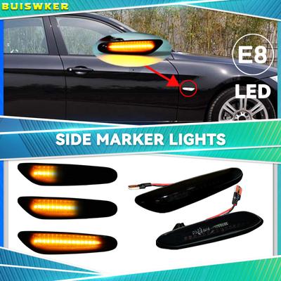 2pcs for BMW Led Dynamic Side Marker Turn Signal Light Sequential Blinker Light for E90 E91 E92 E93 E60 E87 E82 E46 Error Free