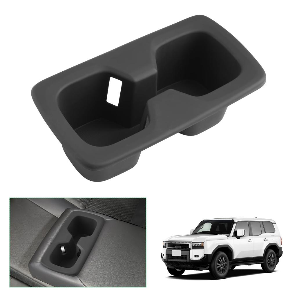 GAFAT Bil Vannkoppboks for Toyota Land Cruiser 250 Midtkonsoll Koppholder Interiør Drikkeoppbevaring og Smågjenstandsorganisator GDJ250W/TRJ250W (2024-Nåværende