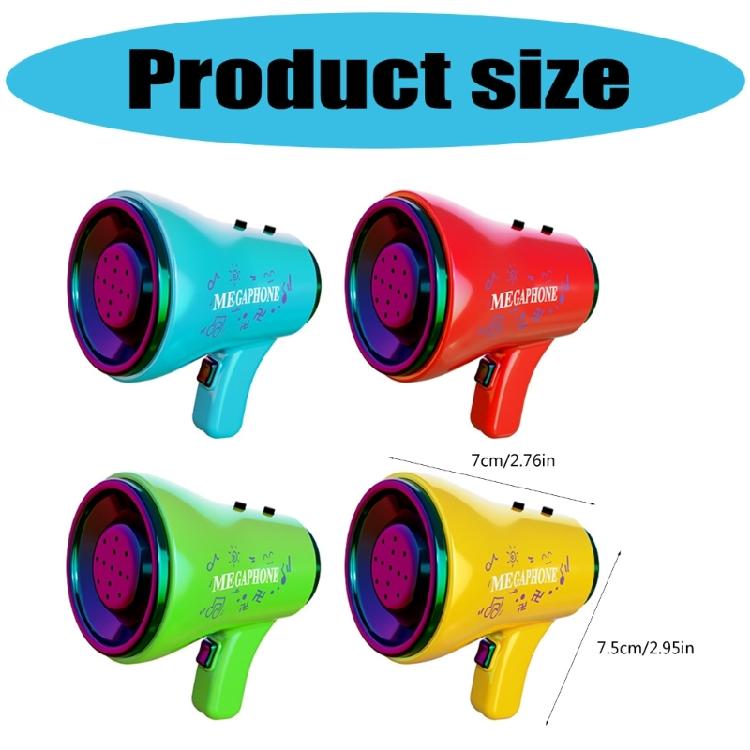 Kleiner Stimmveränderer Megafon Lautsprecher mit Aufnahmemikrofon Musikalische Trompete Spielzeug Megafon Schlüsselanhänger Zubehör