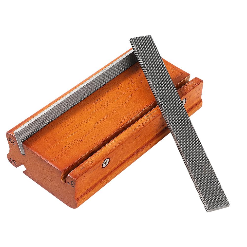 3/23/35 Degree End Dressing Polishing File Solid Wood Fret End Trimming File Multi-Purpose for Guitar Bass Fret End Dressing