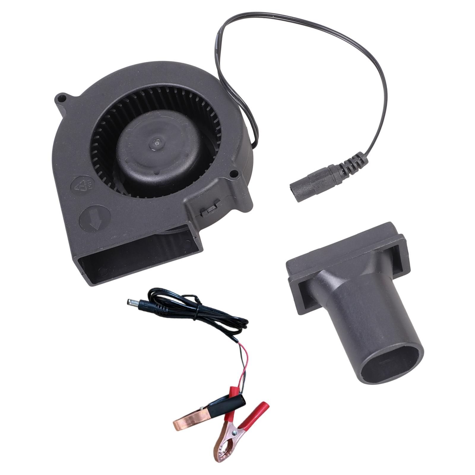 

Heavy Duty 12V 2.94A 7000RPM Industrial Fan for Barbecue Grills Wood Stove & Workshop Air Circulations Heat Dissipation 1