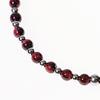Jbans Classic Garnet Stone Slim Couple Bracelet (C1902-Ac553Rd)