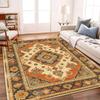 Retro Floral Carpet Stain Resistant Easy To Clean Anti Slip Floor Mat Living Room Bedroom Study Home Decor