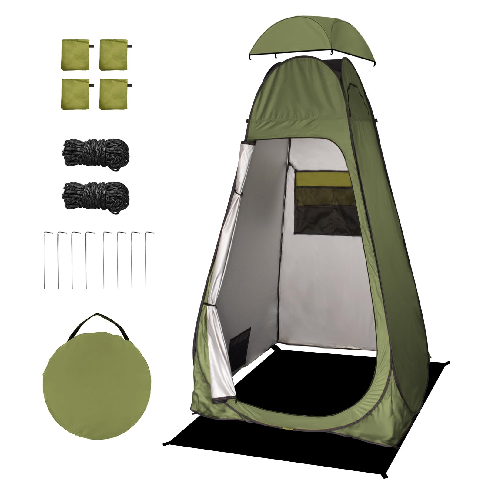 

KEEVEEK Переносная палатка для переодевания при землетрясении/катастрофе 1 3 УФ-мешок для хранения Палатка для переодевания/катастрофы/рыбалки, Туалет, Готовность, Готовность, Эвакуация,