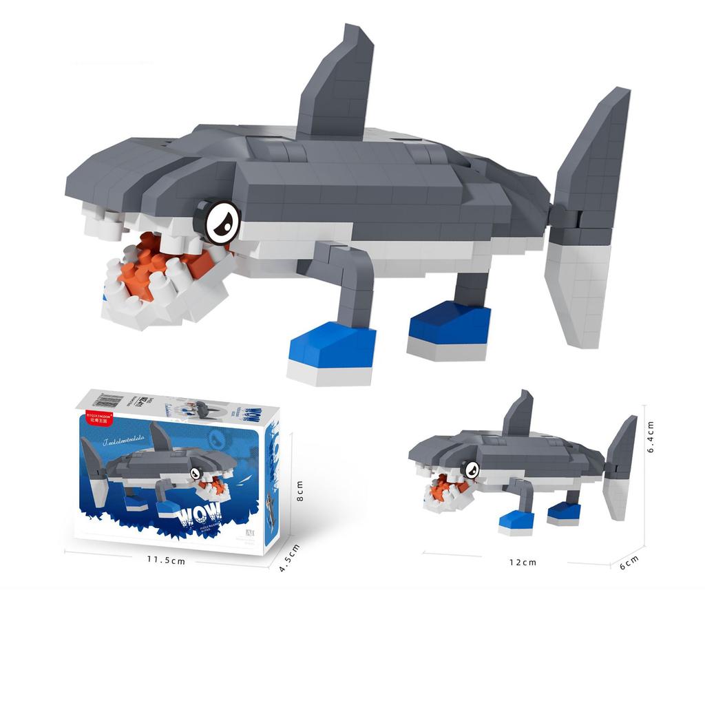 Tralalero Tralala Block Toy Tung Tung SahurTungtungtung Sahur Anime Cartoon Character Model Building Blocks Toy for children