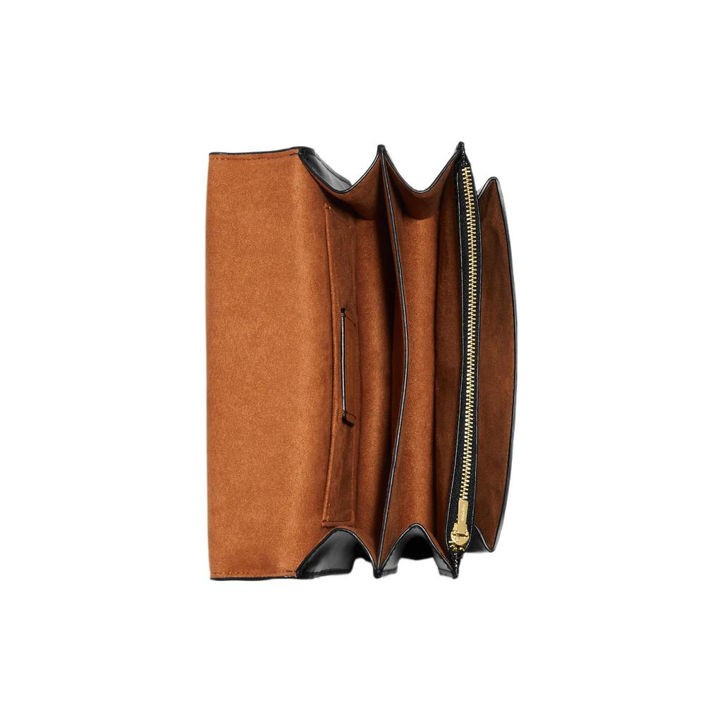 New COACH Klare Patent Leather Bonded Leather Messenger Bag Shoulder Bag Crossbody Bag Women's Black CH315-IMBLK