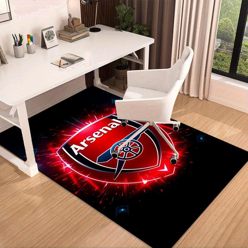 Arsenal Football Club Crest Area Rug for Office, Chair Rug, Decorative Carpet Livingroom Mat, Large Size Fan gifts Christmas gifts