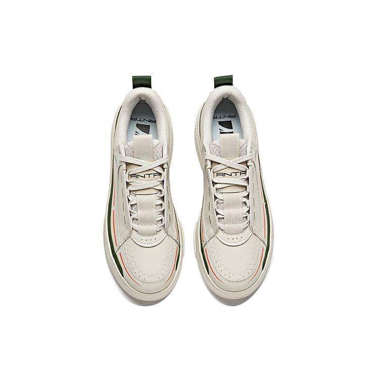 Anta Leichte Strapazierfähige Low-Top Skate Schuhe Herren Sneaker Grau Grün 912118031-2