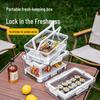Portable Picnic Cooler: Large Capacity Sealed Lunch and Fresh Storage Box