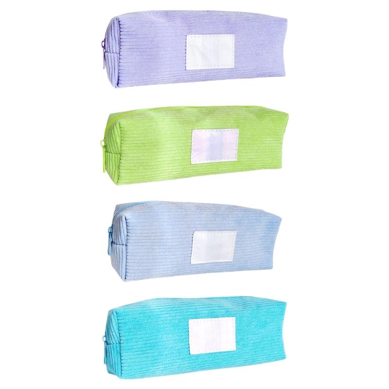 Large Capacity Pencil Bag Japanese Styles Pencil Case Pen Pouch Corduroy Pencil Pouch Pen Case School Office Supplies