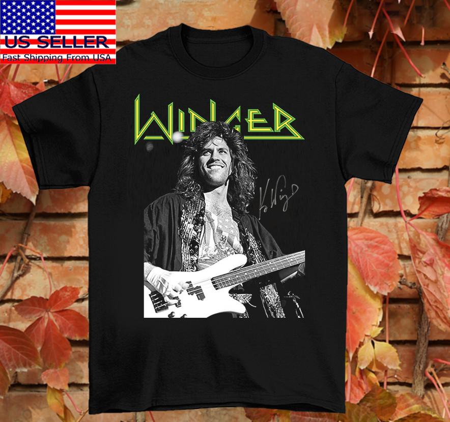

Kip Winger In Concert Signed Tee Cotton Unisex Shirt Full Size AL101 Unisex T-Shirt M