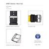 MORELLATO Calfskin Watch Strap, Waterproof Backing, RALLY Series, 20mm, BlackYellow, Includes Replacement Tool [Official Import] X5272C91197020
