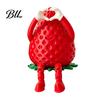 Paper Clip Holder for Desk 3D Printed Articulated Strawberry Storage Box, Cute Figurine with Kawaii Room Decor Accessories Movable Limbs, Mini Trinket