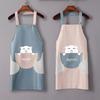 Kitchen Household Apron Anti-Fouling Hand-Wipeable Apron Stain-Resistant High-Looking Dining Apron Oil-Proof