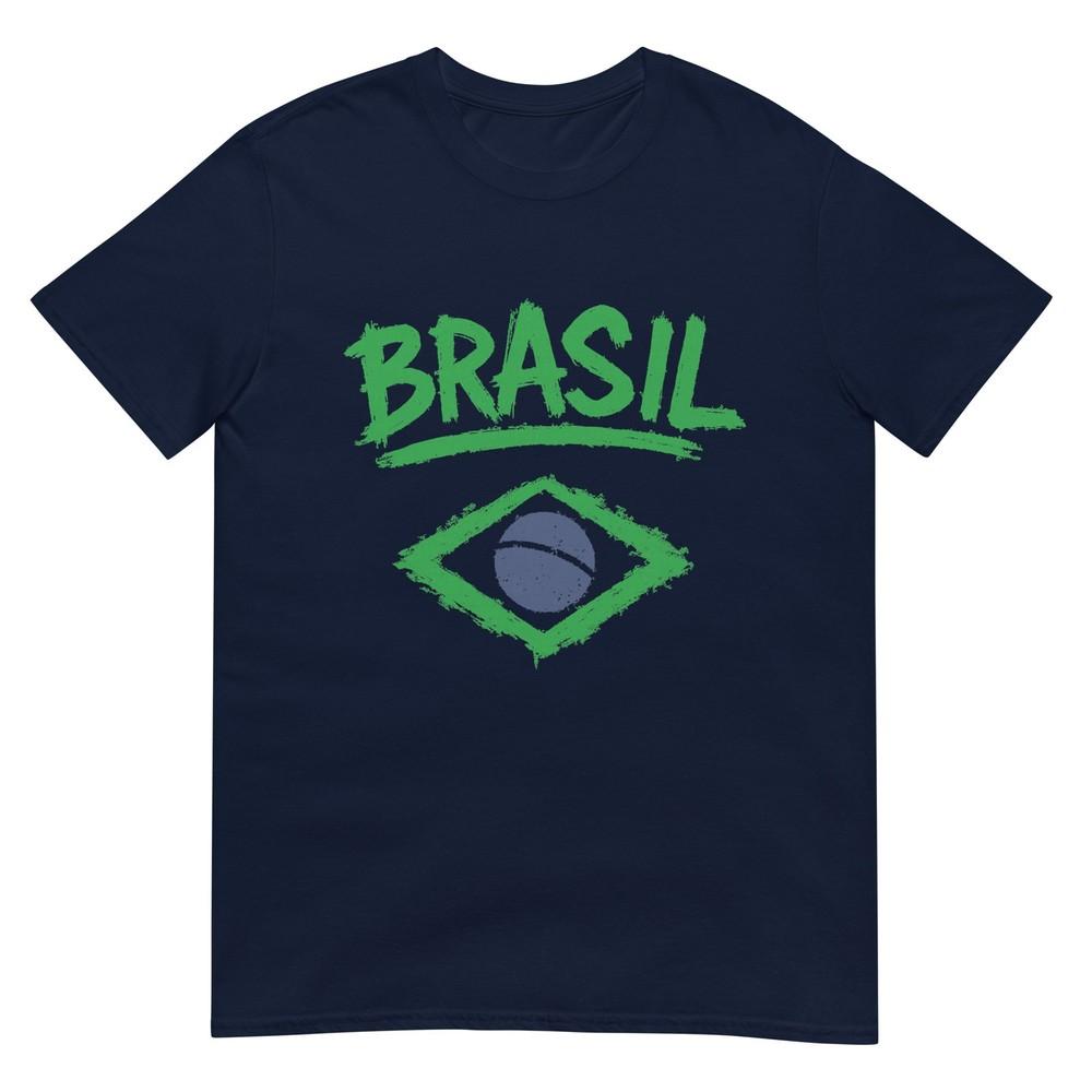 Brasil With Brazilian Flag Unisex Unisex Kids Yellow Brazil Tshirt