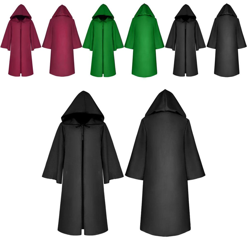 Premium Quality Star Wars Jedi Warrior Hooded Cloak Cape Robe For Cosplay Events