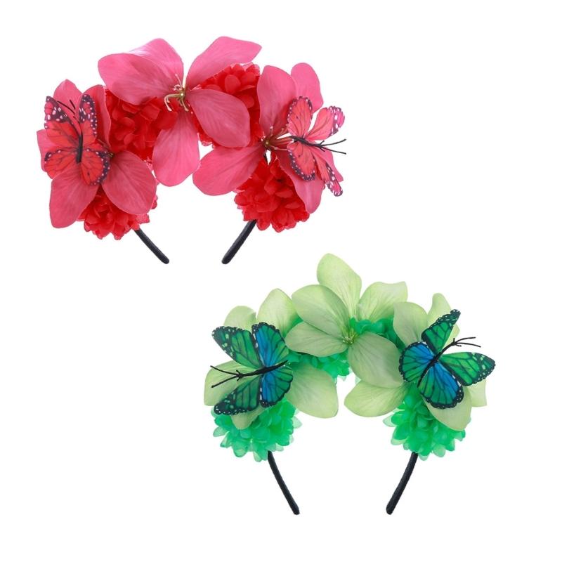 Butterfly Headband Fascinator Hat Monarchs Butterfly Headband Crowns Teas Party Halloween Costume Headpiece for Womens