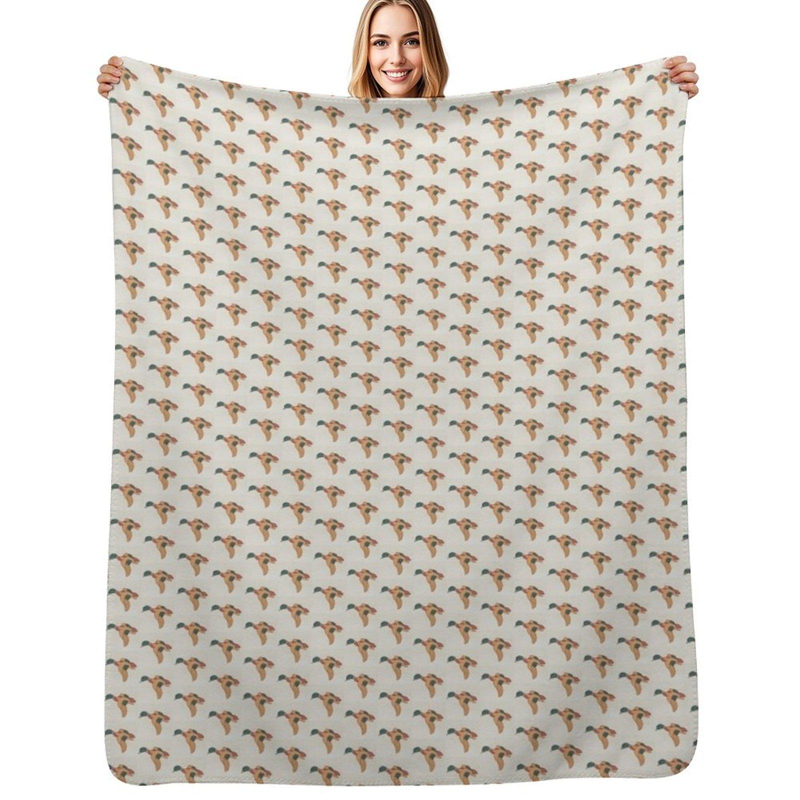 Vintage mallard duck Throw Blanket Summer Cool Breathable Blanket for Sleeping 75x100cm