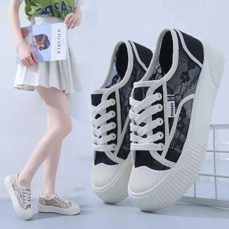 Synthetic Leather High Sole White Tennis Shoes For Women Red Basketball Woman Basketball Sneakers Sport High Grade Beskets