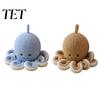 Child Proof Door Stop Plush Octopus Decorative Doorstop, Weighted Fabric Stopper for Home Marine Themed Wedge Office, Ocean Animal Floor Holder