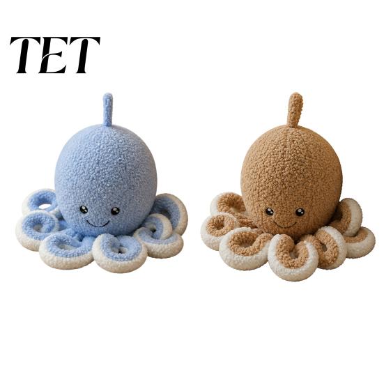 Child Proof Door Stop Plush Octopus Decorative Doorstop, Weighted Fabric Stopper for Home Marine Themed Wedge Office, Ocean Animal Floor Holder