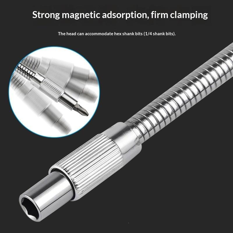 Portable Universal Flexible Shaft Bit Holder 200-300mm Extend Screwdriver Rod for Narrow Space Repair Work