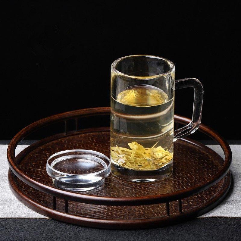 

Премиальная хрустальная чайная чашка ручной полировки с крышкой и ручкой