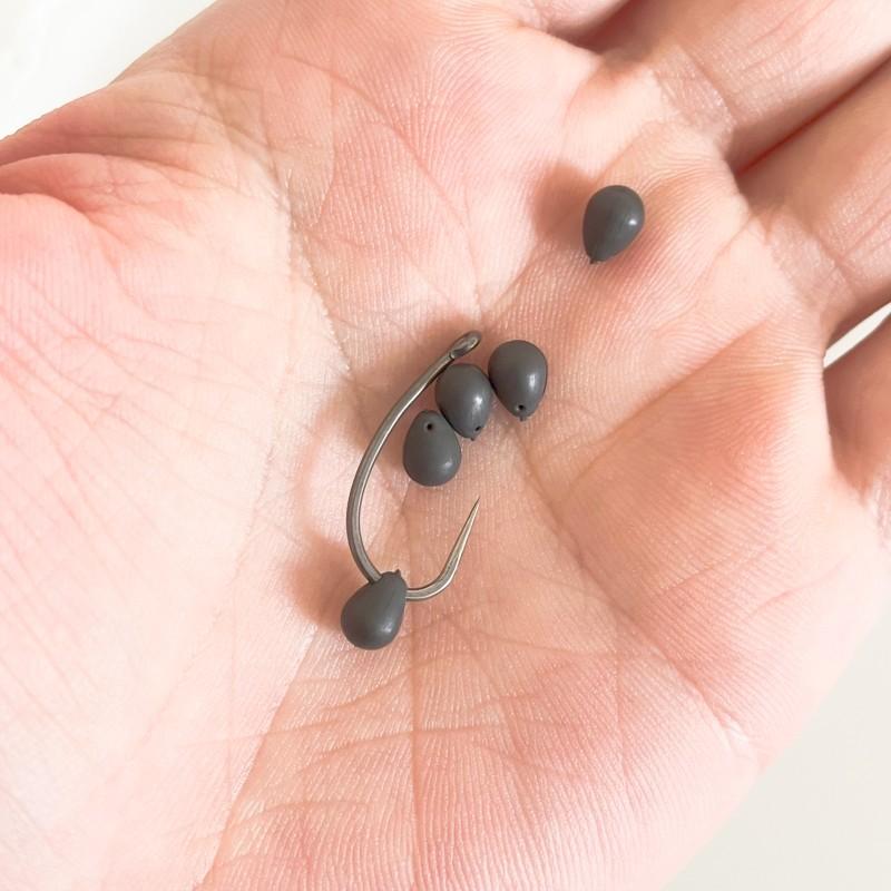 

10 PCS Carp Fishing Accessories Downforce Tungsten Shot on the hook beads 0.42g чёрный