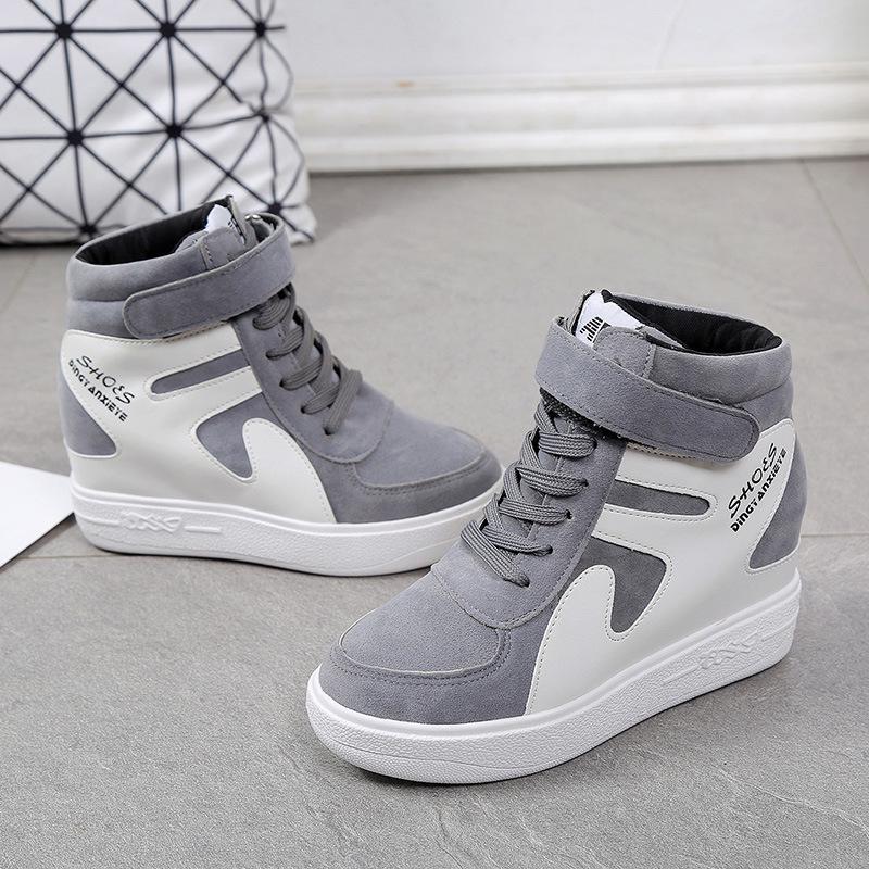 Frauen High Top Plattform Turnschuhe Frauen Casual Wedges Schuhe Plattform Vulkanisieren Schuhe Frauen