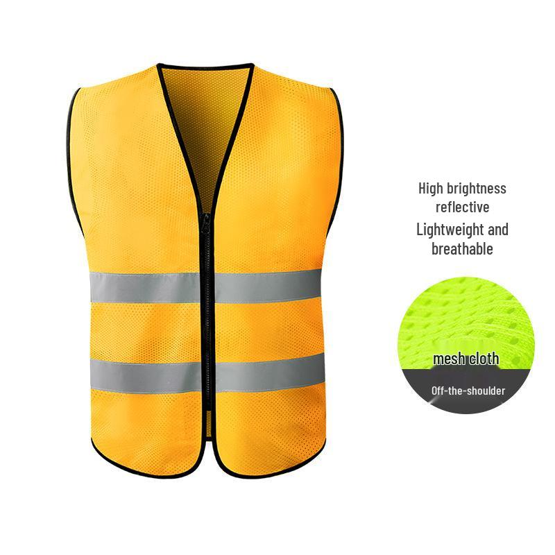 Hersteller-Sicherheitsweste mit mehreren Taschen und Reflektoren für Bau, Reinigung und Transport
