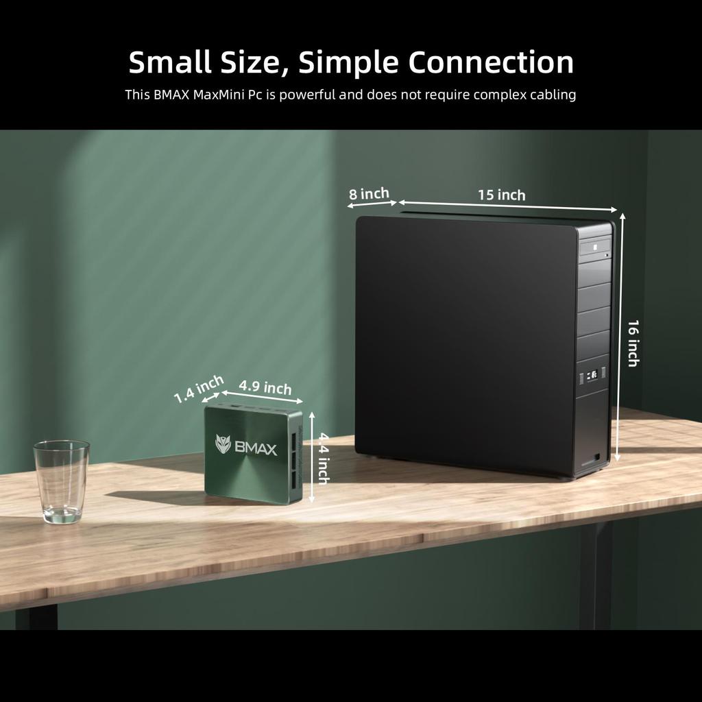 Mini Pc BMAX B6 PLUS 12G+512G SSD Intel Core i3-1000NG4 Processor Intel Iris Plus Graphics Window 11