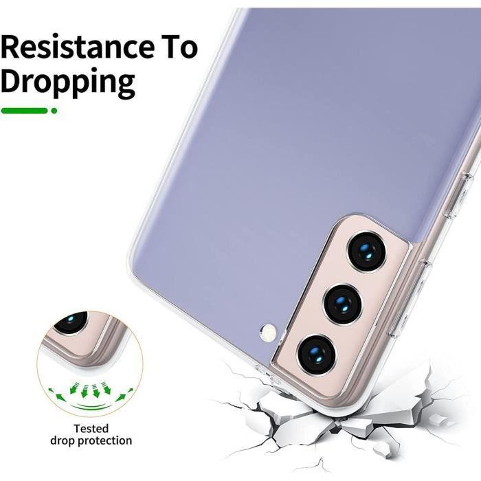 Coque et Verres - Booling - pour Samsung S21 - Souple - Transparent - Anti-Rayure