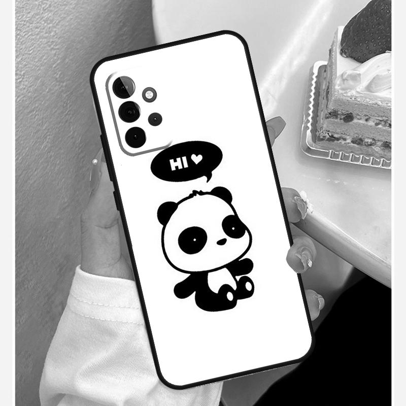 Roztomilé Kreslené Pouzdro Panda Pro Samsung Galaxy A54 A34 A14 A15 A35 A55 A52 A32 A12 A51 A71 A33 A23 A13 A53 Coque