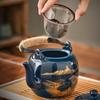 7/8pcs Japanese Ceramic Tea Set with Handles - Large Capacity Teapot and Tea Cups for Summer and Winter Drinks - Perfect Gift for Home and Office Deco