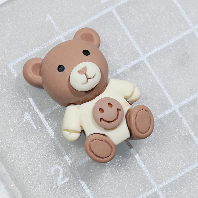 

Мультяшные милые заколки для волос и украшения для DIY чехла для телефона - Смайлик, Мишка Гамми и Цветок