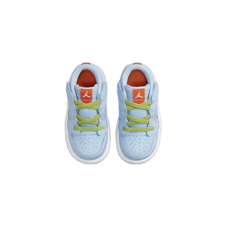 Jordan Air  1 Low Alt Se Retro Slip Resistant Shock Absorbing Durable Low Top Walker Shoes Baby Shoes Blue White DR9499-400