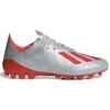 Adidas X 19.1 Round Toe Lace-Up AG (Rubber Short Studs) Breathable Soccer Shoes Men Soccer Shoes Silver Red EF8282