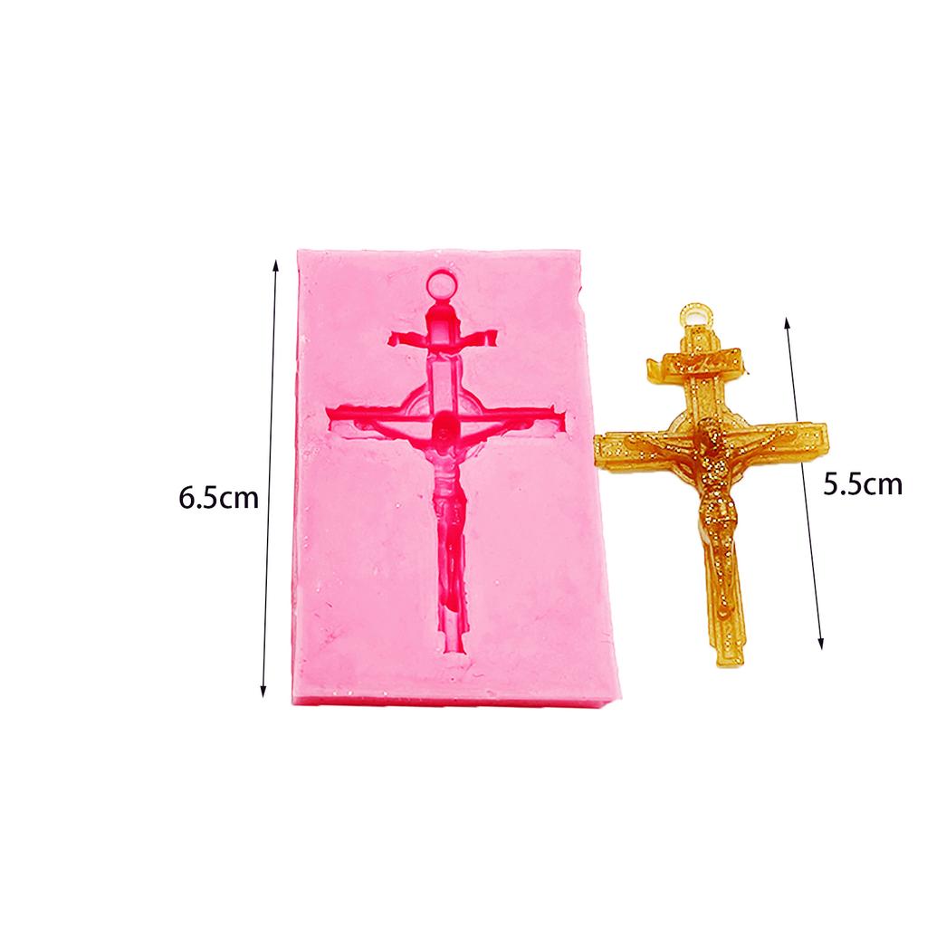Silicone Cross Mold Fondant For DIY Baking Pastry Art Candy Clay Cake Decorating Chocolate Tool