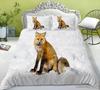 Quilt Cover, Pillowcase Two Or Three-Piece Set, Polyester Fox 3D Digital Printing