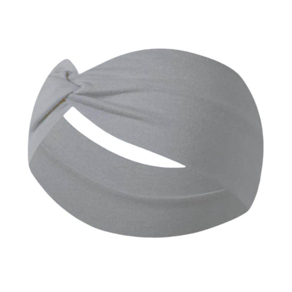 Stretchy Wide Cross Knot Headband for Women Soft Elastic Hair Comfortable Turban Style Wrap for Daily Use Yoga Sports Running