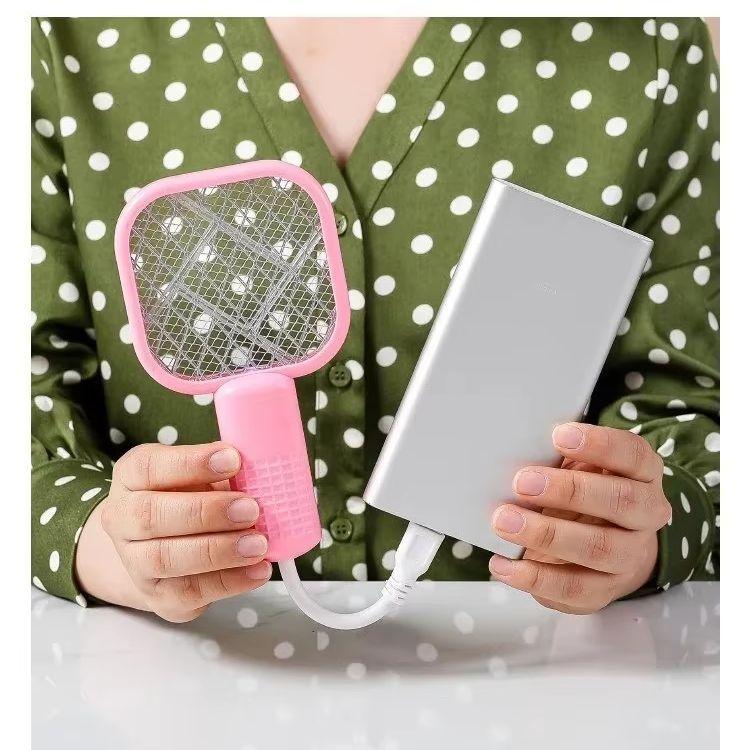 Mosquito Swatter Trap Mini USB UV Light Pest Control Electric Shock Mosquito Killer Lamp Portable Fly Bug Zapper Summer