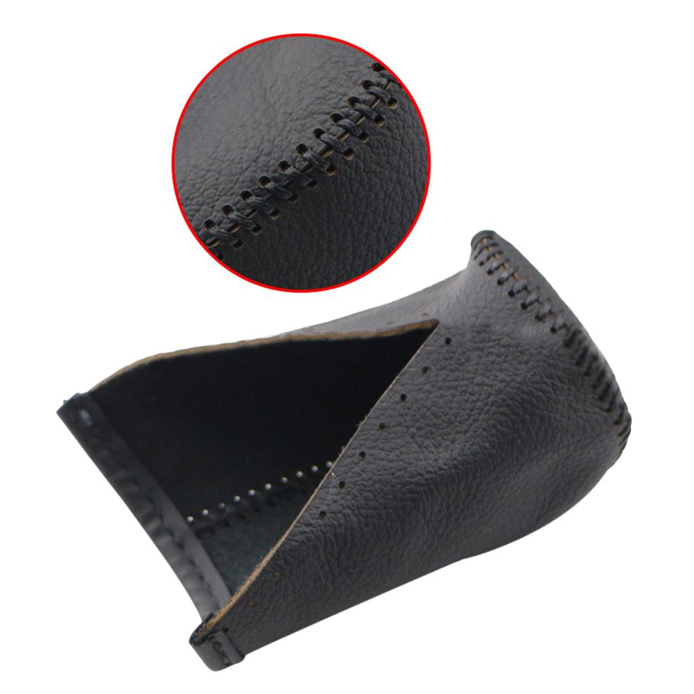 Leather Gear Shift Knob Cover for Toyota Corolla Rav4 Rav 4 2014-2019 Automatic Hand-Stitched DIY Gear Shift Collars