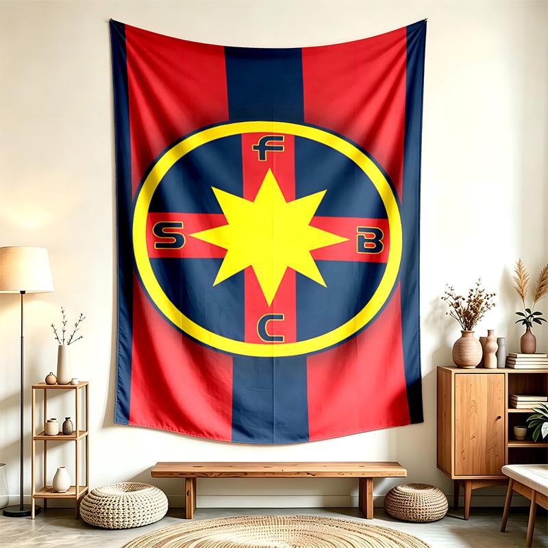 FCSB (1) Tapisserie Adaptée Pour Décorer Les Maisons Les Dortoirs Et Les Chambres Douce Au Toucher Et Un Cadeau Parfait Pour Les Amis Et La Famille