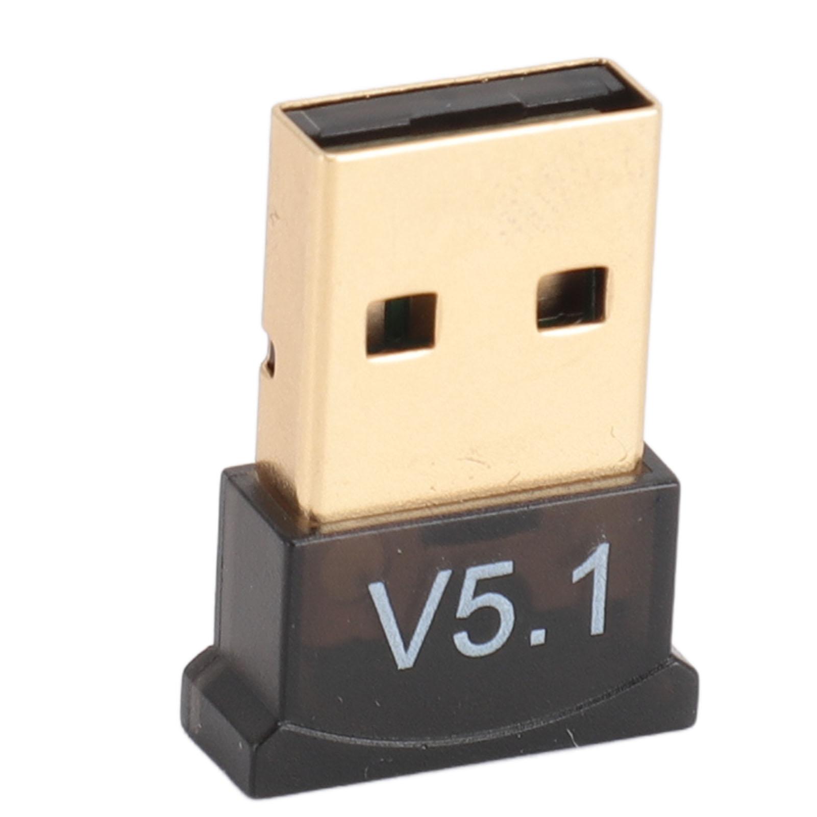 

Bluetooth 5.1 Adapter Fast Data Transmission Dual Mode HiFi Sound USB Wireless Bluetooth Dongle Adapter for Windows 7 8