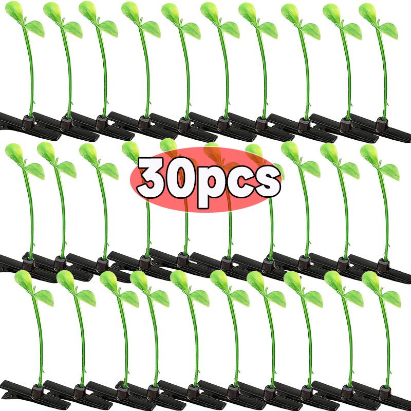 Creative Funny Little Bean Sprouts Grass Hair Clips for Girls Fashion Green Grass Bean Sprout Hairpins Plant Hair Accessories