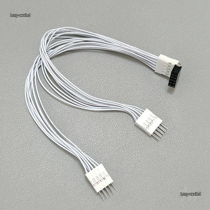9-Pin 90° Elbow Motherboard Jumper: Dual Boot/Restart Desktop Switch