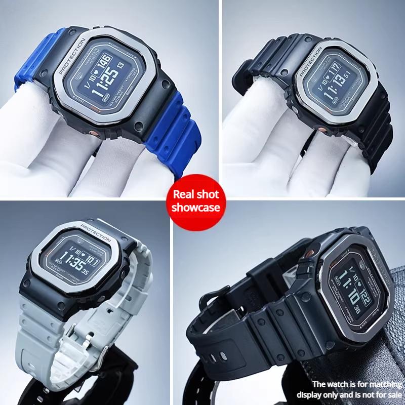 DW-H5600 Silikon-Uhrenarmband Für Casio G-SHOCK 3516 DW-H5600 Armband Sport Wasserdicht Armband Schwarz Grau Blau Zubehör