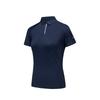 Comfortable Simple Solid Color Versatile Breathable Short Sleeve Polo Shirt Women Tops 162537123-8